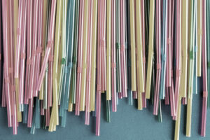 Plastic straws produced by resin processors for which we provide logistics solutions